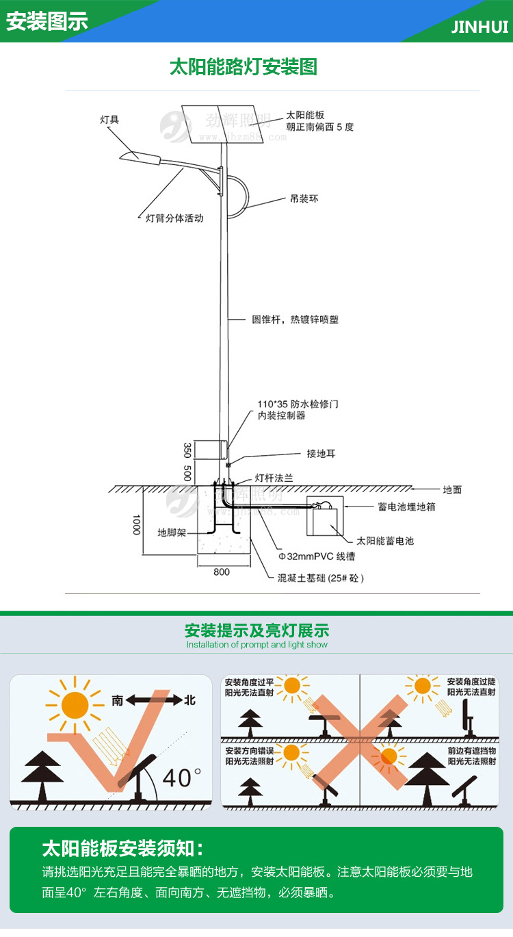 太阳能路灯安装